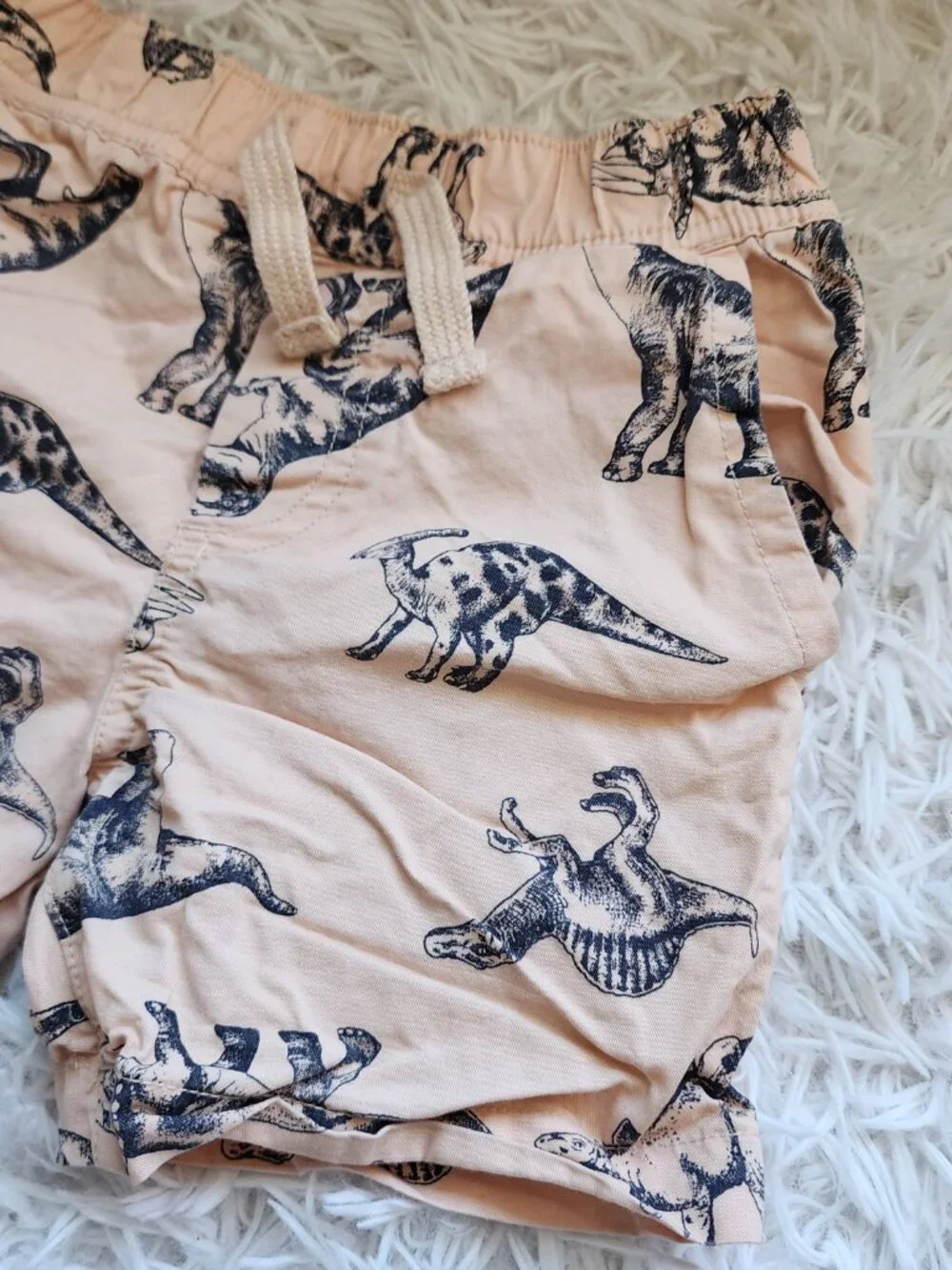 5/$10 - Dinosaur Print Cotton Shorts